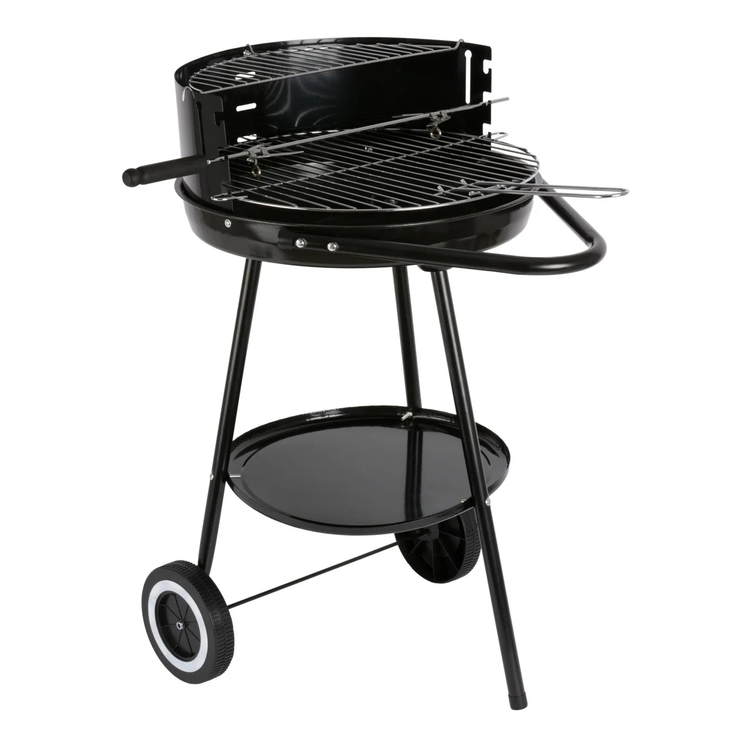 Barbacoa Redonda con Asas y Ruedas Idealcasa