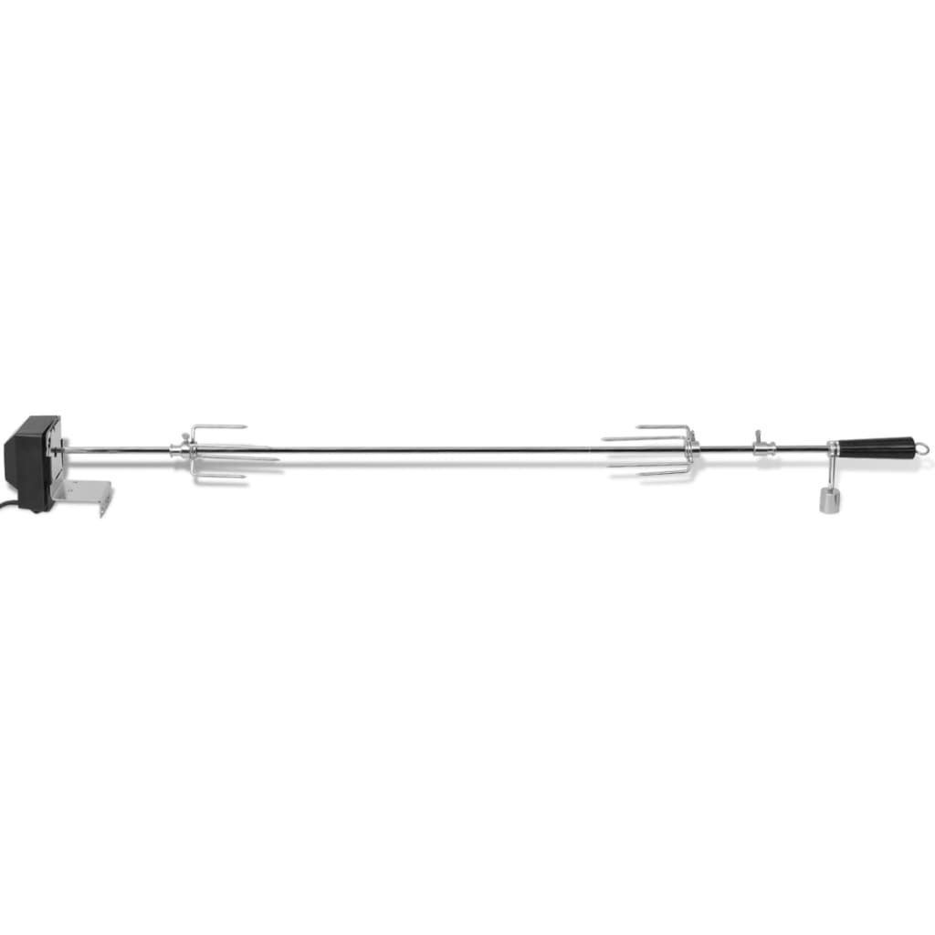 Espetón Para Asados Y Barbacoa Con Motor Acero 1200 Mm Vidaxl