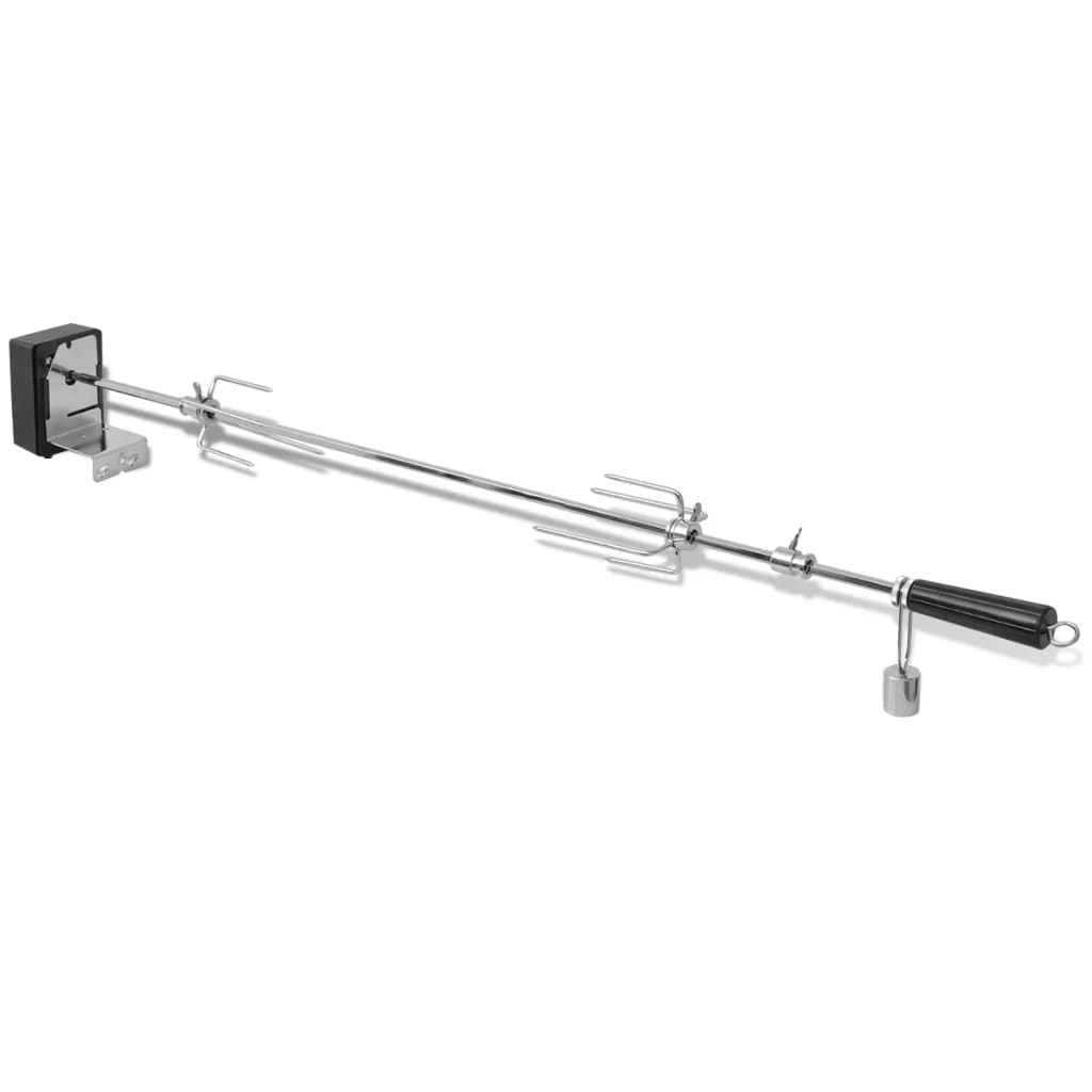 Espetón Para Asados Y Barbacoa Con Motor Acero 1000 Mm Vidaxl