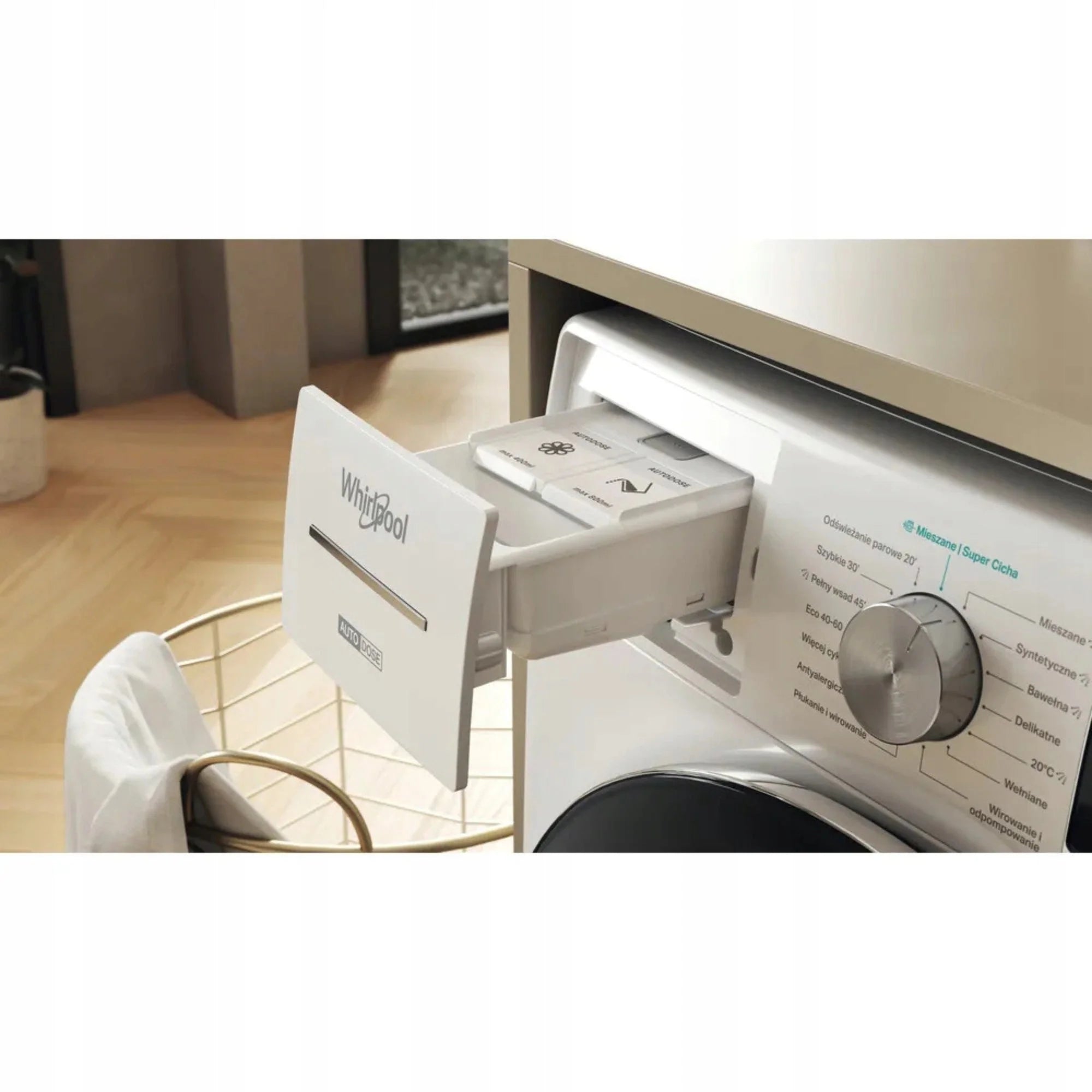 Pralka Whirlpool W8 99AD Silence PL 9kg 6. Zmysł AutoDose 60cm