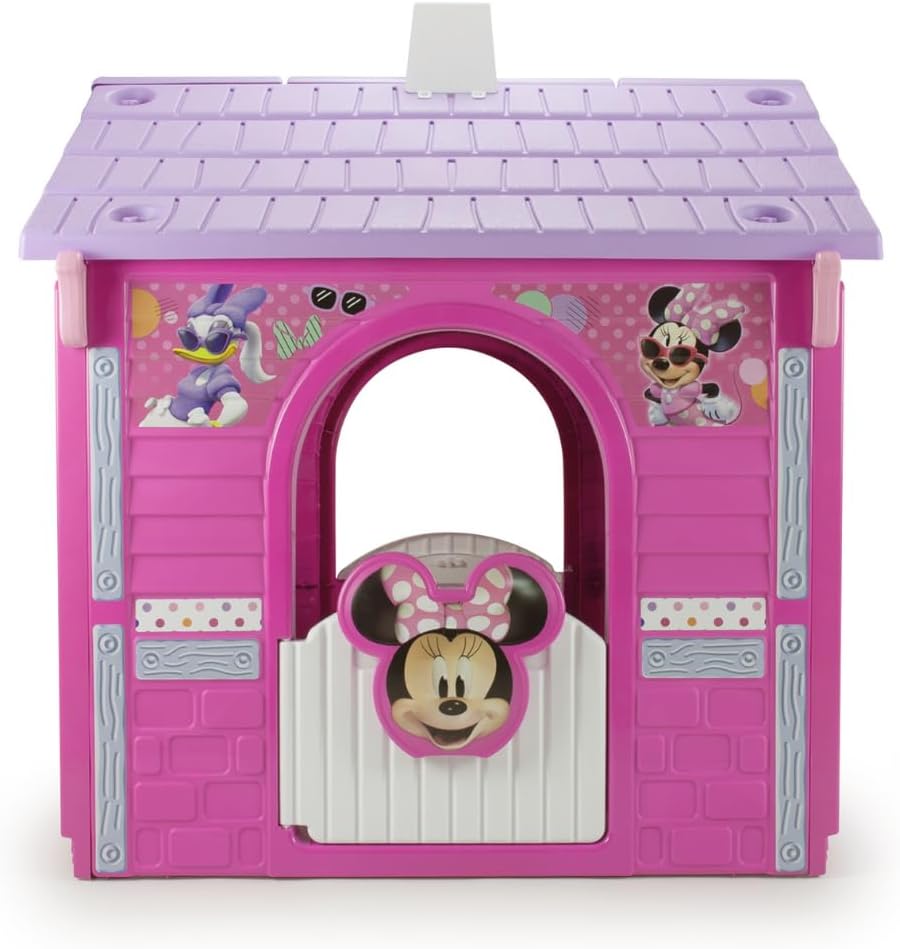 Casita Infantil de Jardín Minnie Mouse – Casa de Juguete para Niños 3 Años 4 Años 5 Años 6 Años con Puerta + Ventanas y Detalles Realistas – INJUSA