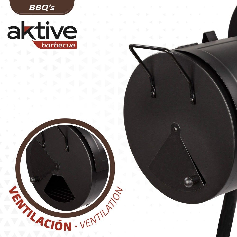 Barbacoa De Carbón Y Ahumador Aktive