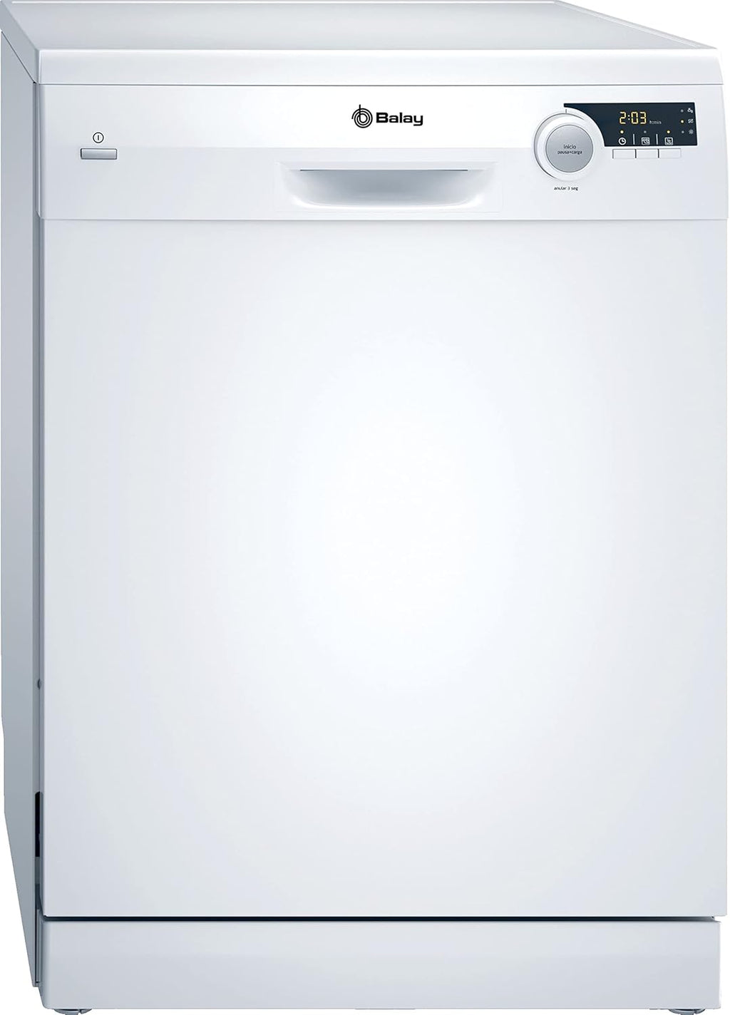 Balay - Lavavajillas de libre instalación, 60 cm, 12 servicios, Auto Diario, Pausa+Carga, ExtraSilencio, Blanco, 3VS506BP