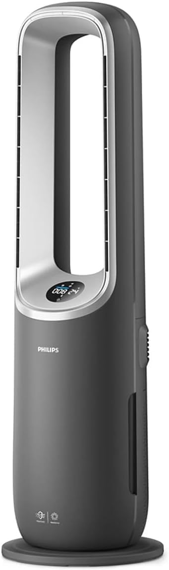 Philips 2-w-1 oczyszczacz i nawilżacz powietrza z serii 3000, 131 m², filtr NanoProtect HEPA i filtr z aktywnym węglem usuwa 99,97% wszystkich, niewidocznych cząstek, Kolor Biały (AC3737/10)